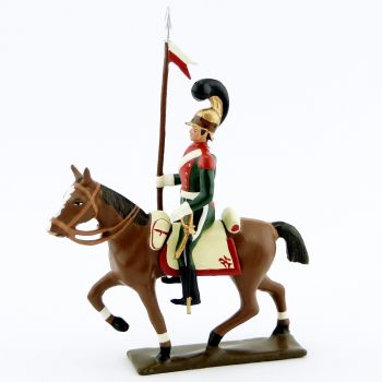 cavalier des chevau-léger 1er rgt (plastron écarlate) (1812)