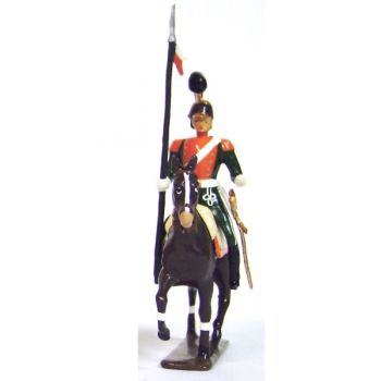 cavalier des chevau-léger 2ème rgt (plastron orange) (1812)