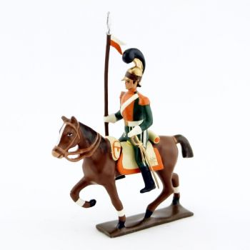 cavalier des chevau-léger 2ème rgt (plastron orange) (1812)