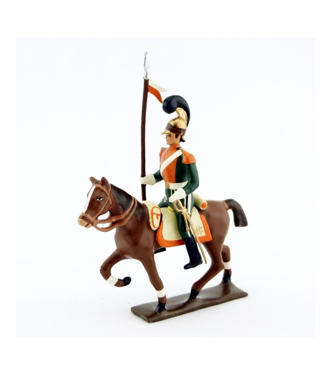 cavalier des chevau-léger 2ème rgt (plastron orange) (1812)