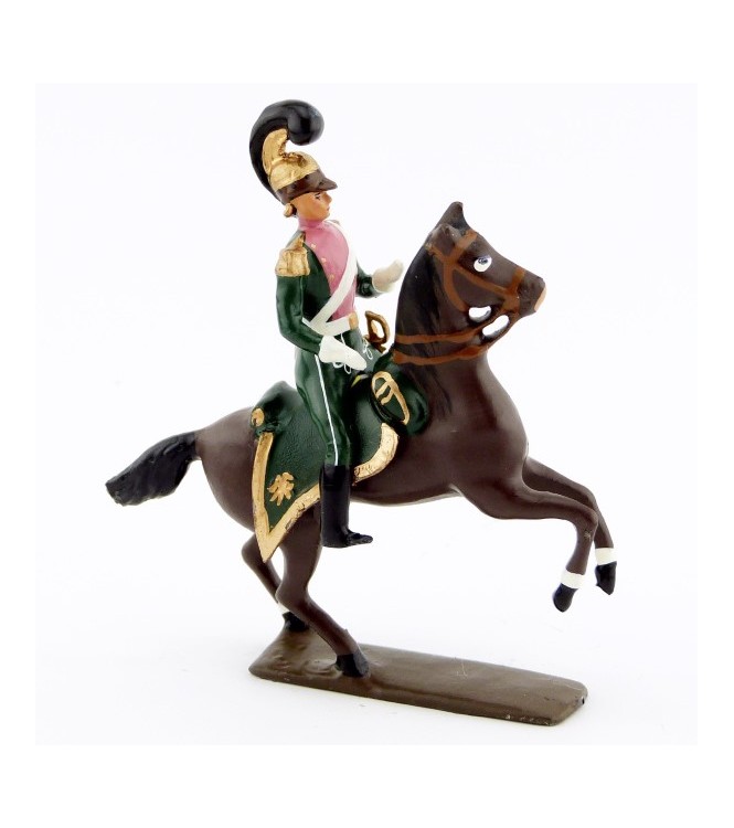 officier des chevau-léger 3ème rgt (plastron rose) (1812)
