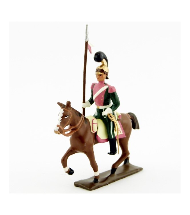 cavalier des chevau-léger 3ème rgt (plastron rose) (1812)