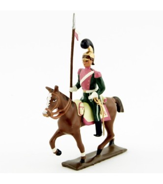 cavalier des chevau-léger 3ème rgt (plastron rose) (1812)