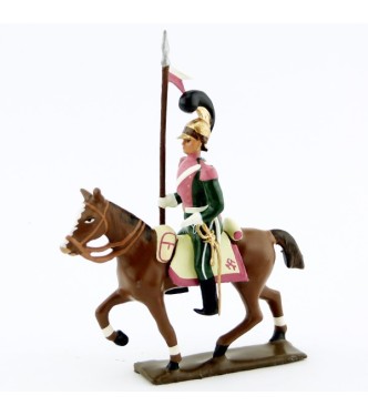 cavalier des chevau-léger 3ème rgt (plastron rose) (1812)
