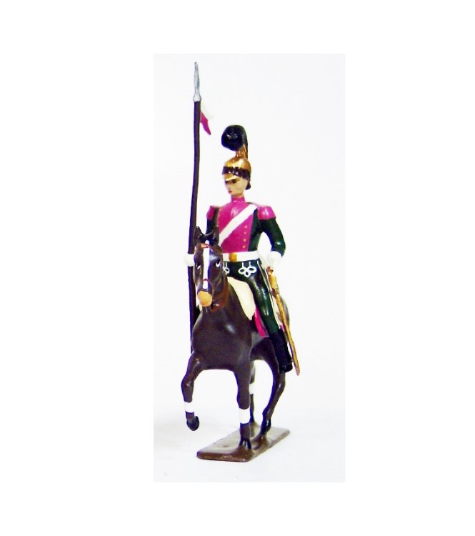 cavalier des chevau-léger 3ème rgt (plastron rose) (1812)