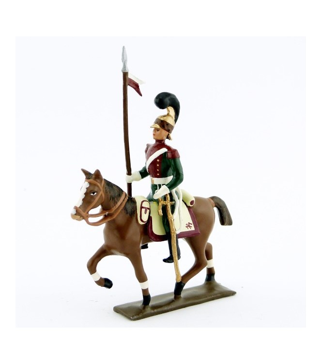 cavalier des chevau-léger 4ème rgt (plastron cramoisi) (1812)
