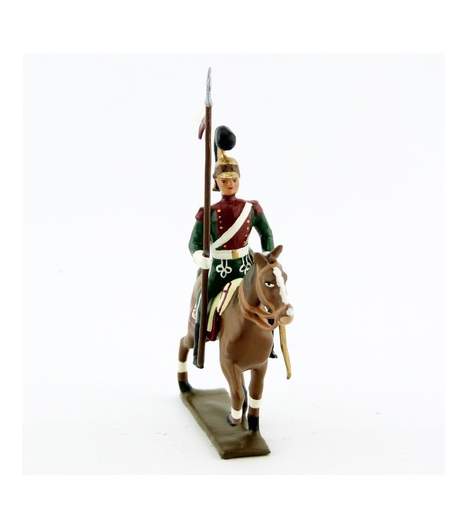 cavalier des chevau-léger 4ème rgt (plastron cramoisi) (1812)