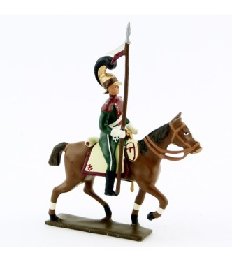 cavalier des chevau-léger 4ème rgt (plastron cramoisi) (1812)