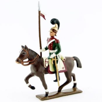 cavalier des chevau-léger 4ème rgt (plastron cramoisi) (1812)