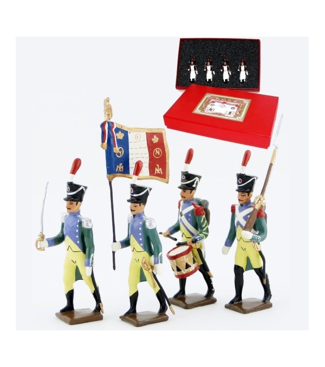 Garde à pied amsterdam, coffret de 4 figurines