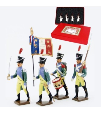 Garde à pied amsterdam, coffret de 4 figurines