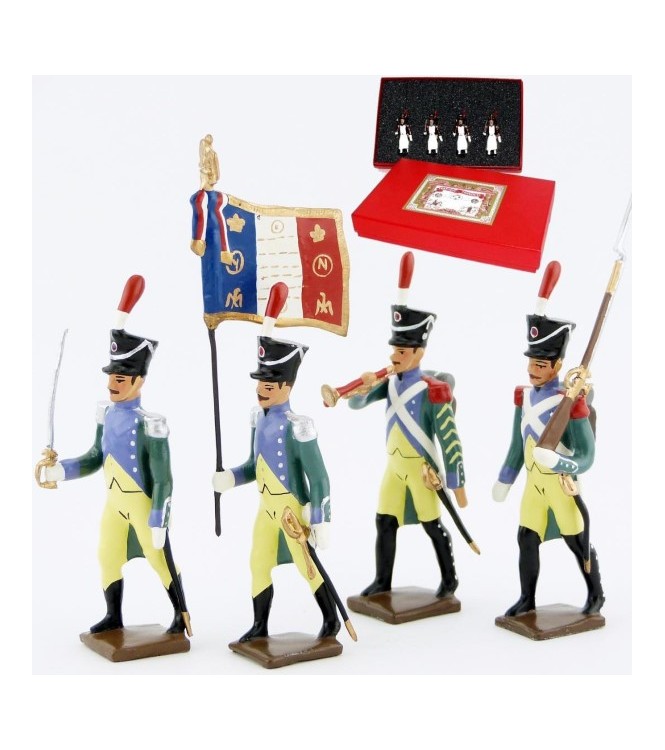 Garde à pied amsterdam, coffret de 4 figurines