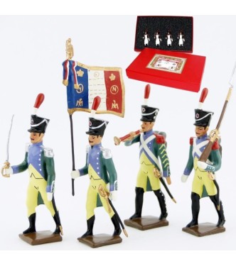 Garde à pied amsterdam, coffret de 4 figurines