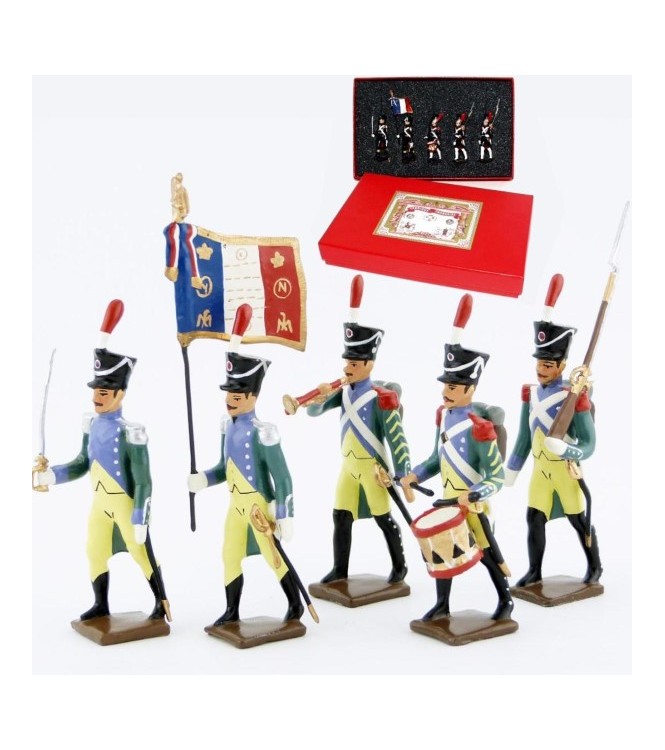 Garde à pied amsterdam, coffret de 5 figurines