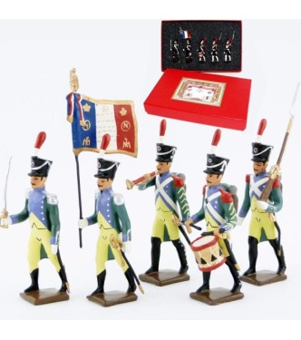 Garde à pied amsterdam, coffret de 5 figurines
