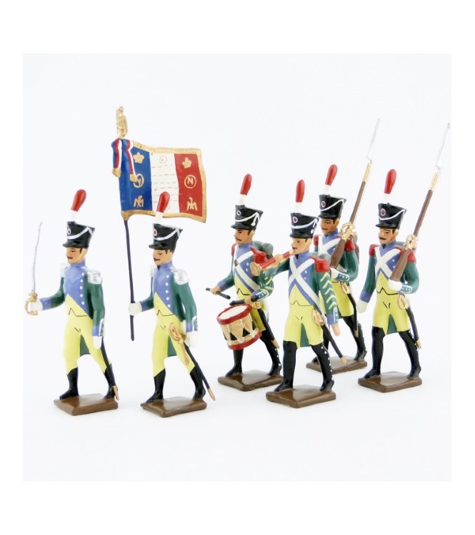 Garde à pied amsterdam, ensemble de 6 figurines