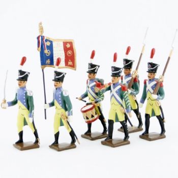 Garde à pied amsterdam, ensemble de 6 figurines