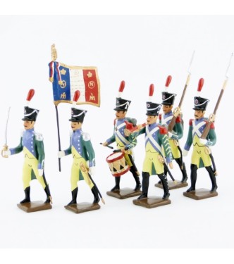 Garde à pied amsterdam, ensemble de 6 figurines