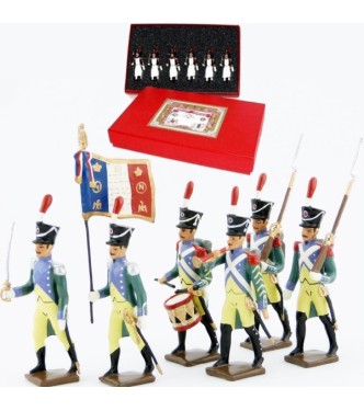 Garde à pied amsterdam, coffret de 6 figurines