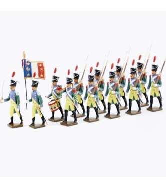 Garde à pied amsterdam, ensemble de 12 figurines