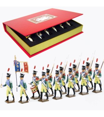 Garde à pied amsterdam, coffret de 12 figurines
