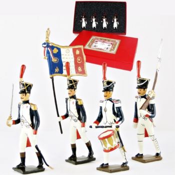 Fusiliers-grenadiers (1809-1813), coffret de 4 figurines