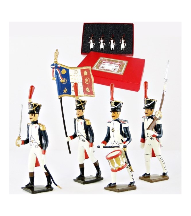Fusiliers-grenadiers (1809-1813), coffret de 4 figurines