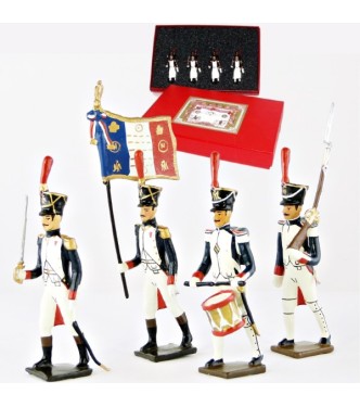 Fusiliers-grenadiers (1809-1813), coffret de 4 figurines