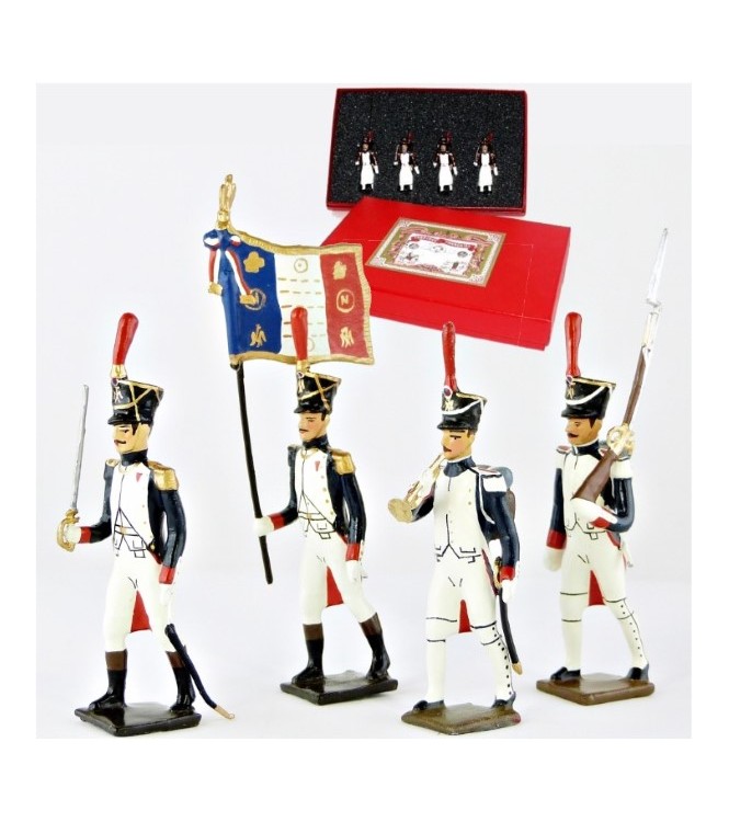 Fusiliers-grenadiers (1809-1813), coffret de 4 figurines