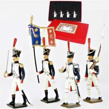 Fusiliers-grenadiers (1809-1813), coffret de 4 figurines