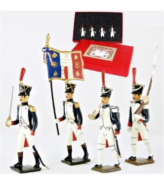 Fusiliers-grenadiers (1809-1813), coffret de 4 figurines