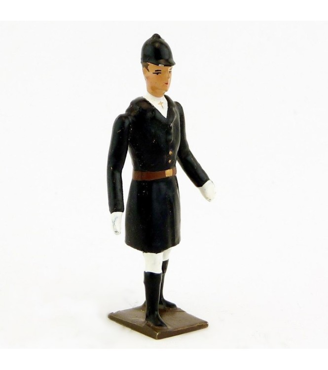 Veneur, manteau noir à parements noir,