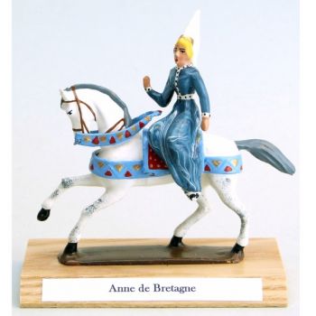 Anne de Bretagne à cheval, sur socle bois