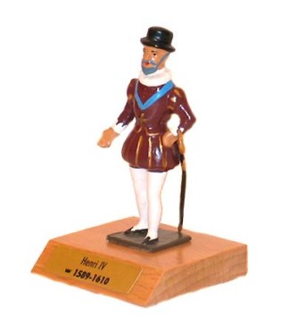 Henri IV sur socle bois