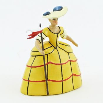 Marie-Antoinette en bergère, robe jaune (anc. 0449A-1)