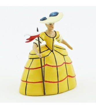 Marie-Antoinette en bergère, robe jaune (anc. 0449A-1)