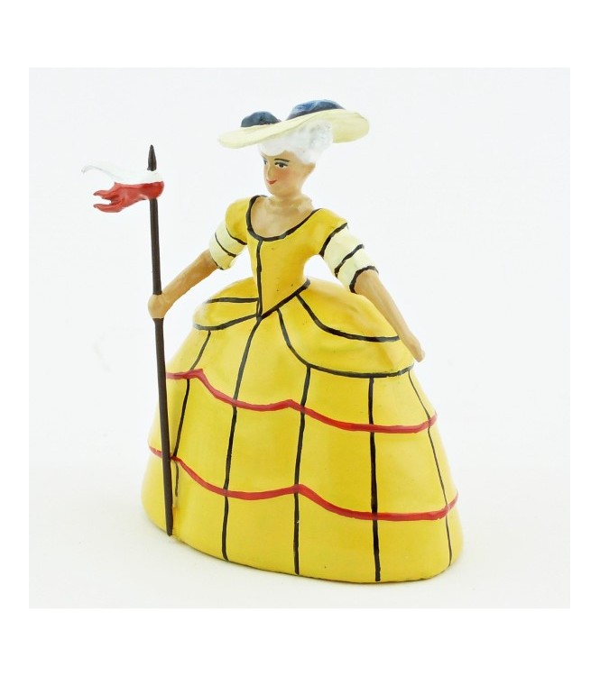 Marie-Antoinette en bergère, robe jaune (anc. 0449A-1)