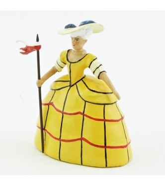 Marie-Antoinette en bergère, robe jaune (anc. 0449A-1)