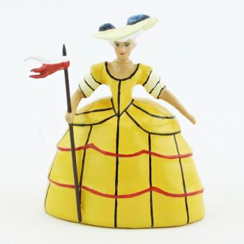 Marie-Antoinette en bergère, robe jaune (anc. 0449A-1)