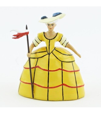 Marie-Antoinette en bergère, robe jaune (anc. 0449A-1)