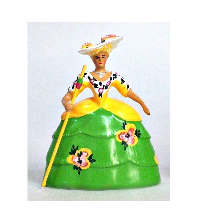Marie-Antoinette en bergère, robe jaune et verte (anc. 0449A-2)