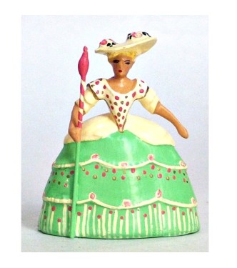 Marie-Antoinette en bergère, robe crème et verte (anc. 0449A-3)