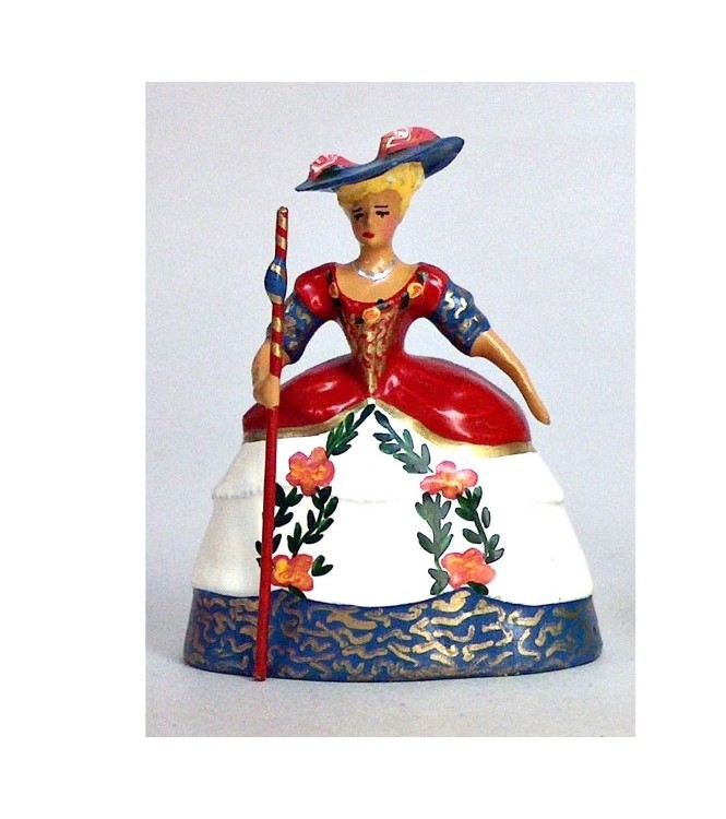 Marie-Antoinette en bergère, robe Bleue, blanche et rouge (anc. 0449A-4)