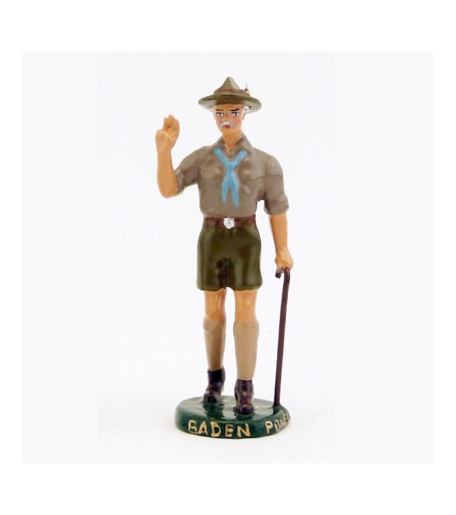 Baden-Powell faisant le salut scout