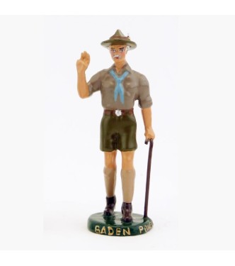 Baden-Powell faisant le salut scout