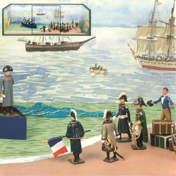 diorama ''Napoléon, débarquement à Golfe Juan''