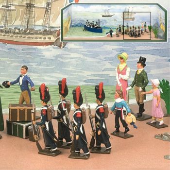 diorama ''Napoléon, débarquement à Golfe Juan''