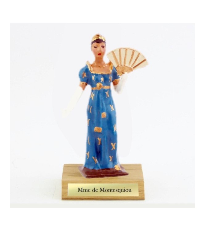 Madame de Montesquiou, gouvernante du roi de rome, sur socle bois
