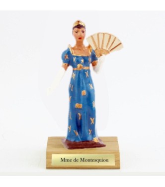 Madame de Montesquiou, gouvernante du roi de rome, sur socle bois
