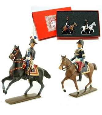 coffret de 2 cavaliers : maréchal Pérignon et son aide de camp